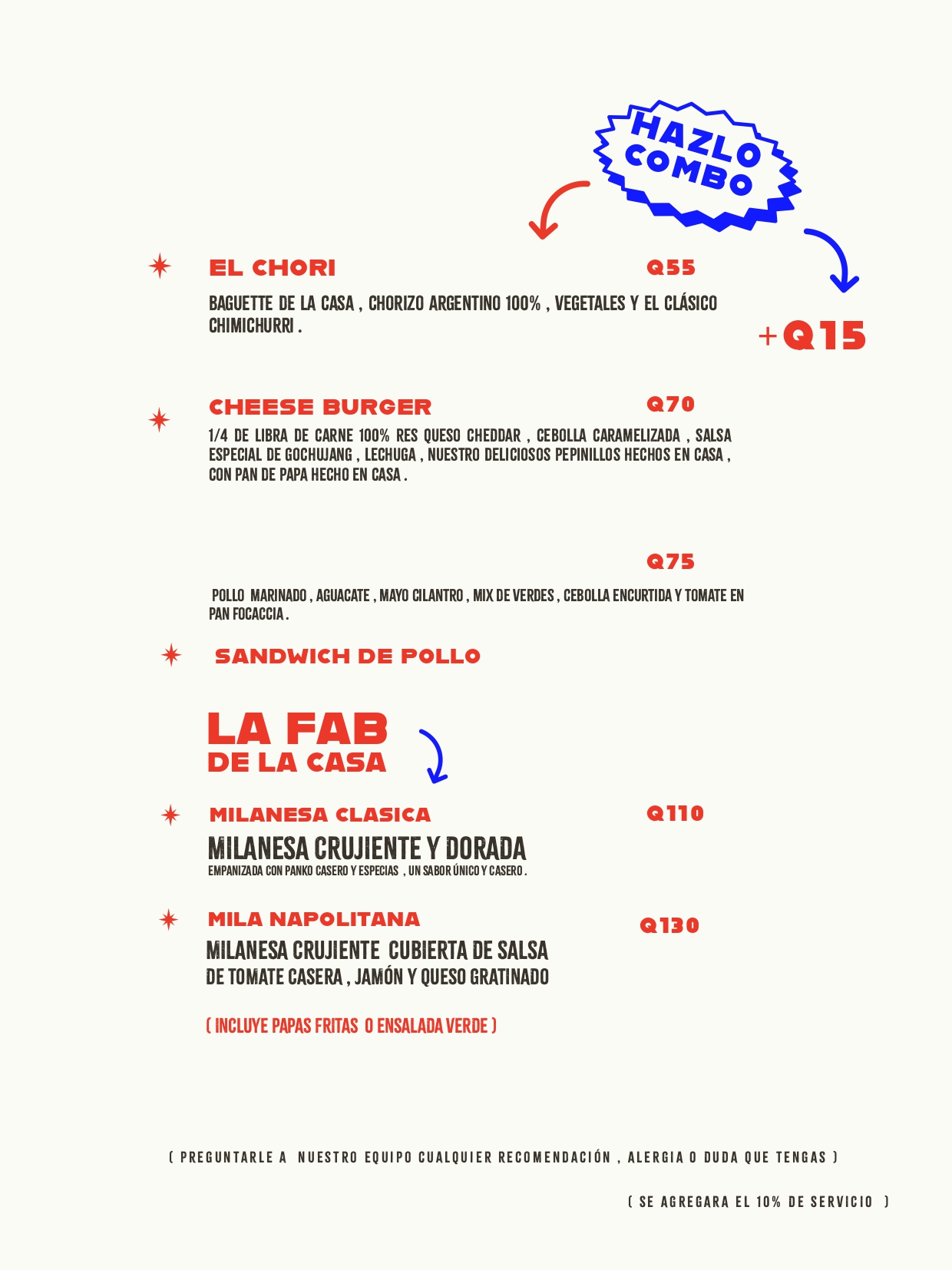 menu version side A